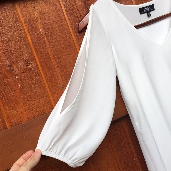 IVORY LONG SLEEVE DRESS - Picture 5 of 8